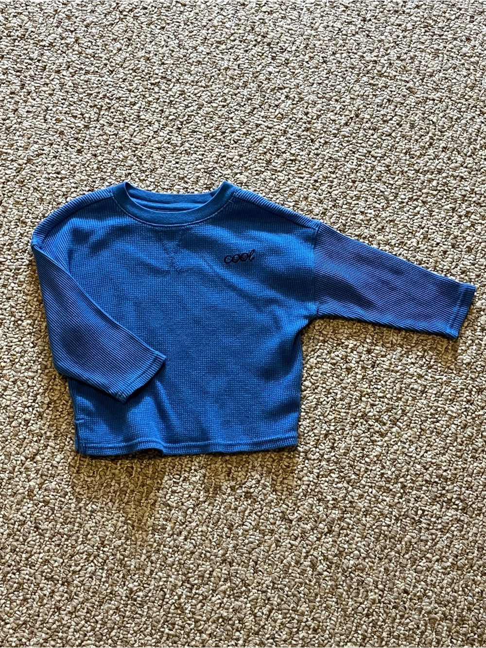 Cat & Jack blue long sleeve tee “cool” 18M